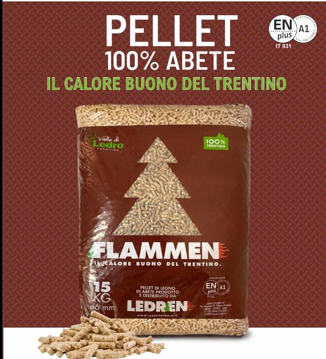 🔥 Flammen Pellet Big Bag – 100% Italiano | Alta resa, residuo minimo | Big Bag > 1400 kg