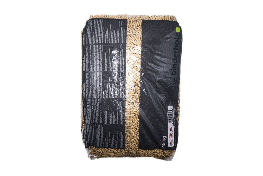 Pellet Binder – Abete Chiaro Austriaco | Certificato ENplus A1 | Pallet da 70 Sacchi