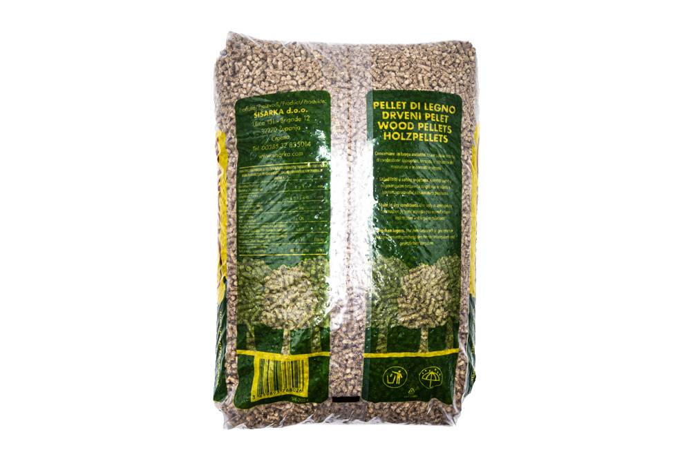 Pellet Sisarka A2 – 100% Faggio Essiccato | BigBag 1 000 Kg