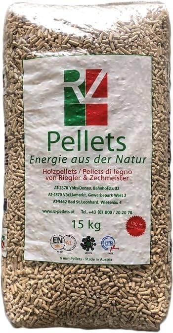 Pellet RZ ENplus® A1 (AT007) – Made in Austria | Abete Rosso & Bianco |  Bigbag 1.080 kg